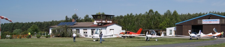 Flugvorbereitungen in Oehna