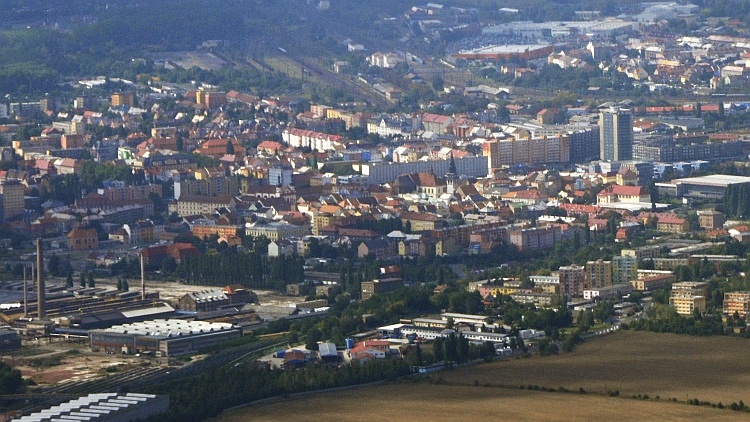 Komotau, Stadtzentrum