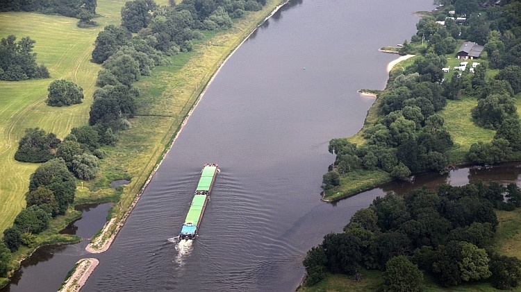 Mündung der Mulde in die Elbe bei Dessau