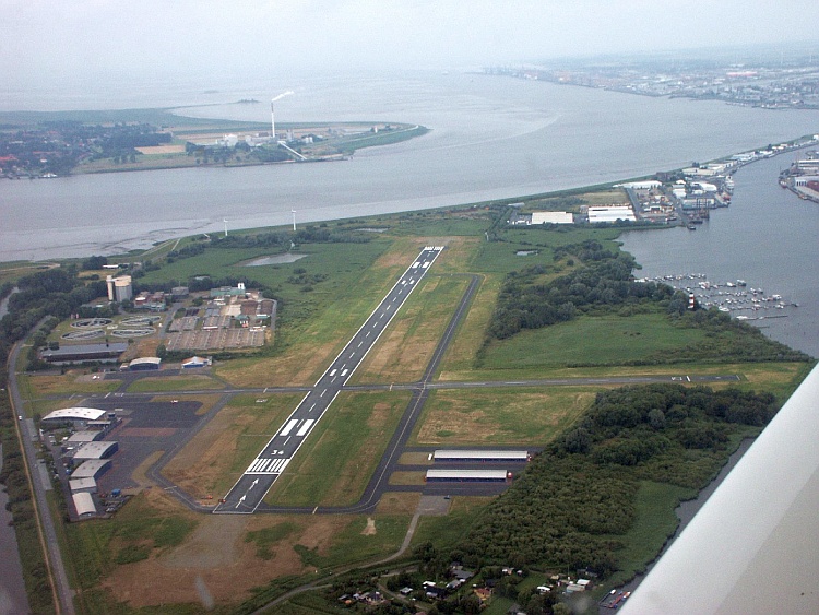 Anflug auf Bremerhaven